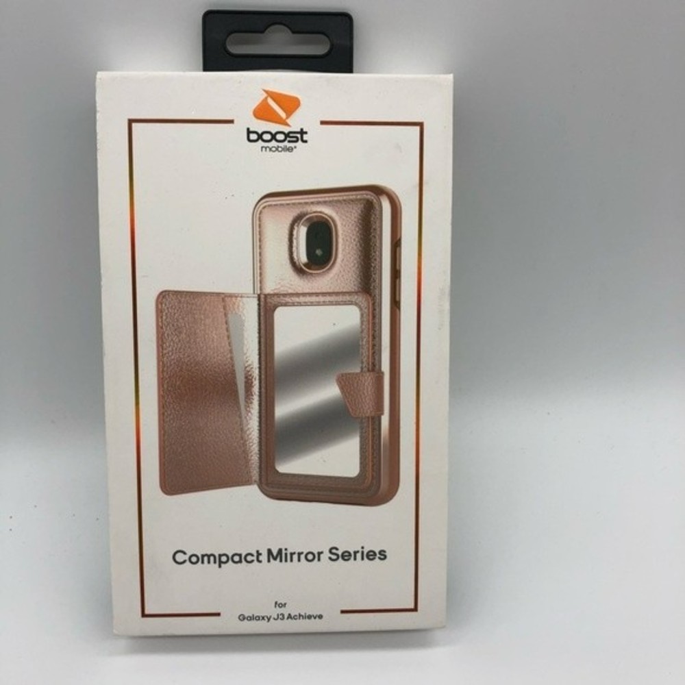 Phone case- Boost Mobile compact mirror series for Galaxy J3 Achieve-new in box